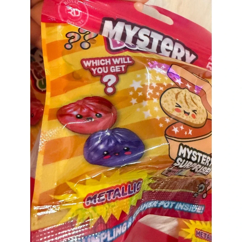 Lot of 6 Mystery Squashy Dumplings Metallic Series Blind Bag Royal Deluxe